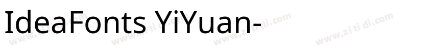 IdeaFonts YiYuan字体转换